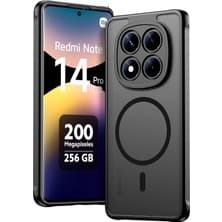 M.tk moveteck Xiaomi Redmi Note 14 Pro 4g Kılıf Mat Magsafe Şarj Özellikli Darbe Önleyici Hassas Butonlu Tam Kamera Lensli Korumalı