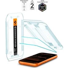 Spigen Apple iPhone 17 Pro Max / 16 Pro Max ile Uyumlu Cam Ekran Koruyucu AluminaCore™ iyonlaştırılmış Güçlendirilmiş Cam Teknolojisi Kolay Kurulum GLAS.tR EZ Fit Slim HD (2 Adet) - AGL07907