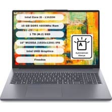Lenovo Ideapad Slim 3 16IRH10 Intel Core I5 13420H 16GB 1TB SSD Freedos 16” Wuxga 83K20077TR