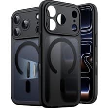 Apple iPhone 17 Pro Max Kılıf Mat Magsafe Şarj Özellikli Darbe Önleyici Hassas Buton Lansman Renkli Yumuşak Kenarlı Kapak