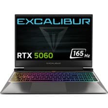 Casper Excalibur G870 Intel Core i7 13620H 24GB 1TB SSD RTX5060 Freedos 15.6" 165Hz Taşınabilir Bilgisayar G870.1362-CF60X-C