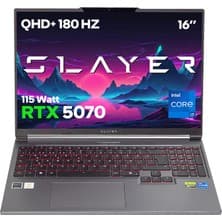 Game Garaj Slayer X7T-5070 C7 Intel Core I7 14650HX 16GB Ram 1tb SSD RTX5070 16" Qhd+ 180Hz IPS Freedos Gaming Laptop