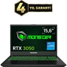 Monster Abra A5 V21.6.6 Intel Core i5 13420H 8 GB RAM 500 GB SSD 4 GB RTX 3050 FreeDOS 15,6" 144 Hz Oyun Bilgisayarı