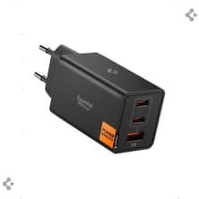 Spigen 67W USB-C + USB-A 3 Port Hızlı Şarj Aleti PPS 3.0 Super Hızlı Şarj GaN Pro Isı Düşürücü Güç Adaptörü Akım Koruma iPhone & Android & iPad & MacBook Type-C Siyah - ACH09458 (Spigen TR Garantili)