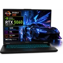 Gigabyte Gaming A16 Laptop Ryzen7 260 16.0 FHD+165Hz RTX5060 Gddr7 8g- Ddr5 16GB*1 Gen4 1tb Dolby Atmos
