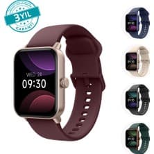ttec Tempus 44 mm Akıllı Saat 1,8 inç Ekran Bluetooth Bağlantılı Spor ve Günlük Kullanım Uyumlu Yakut Kırmızısı 2S13WV3