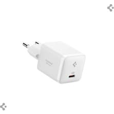 Spigen 30W USB-C Ultra Mini Hızlı Şarj Aleti PPS Super Hızlı Şarj GaN Pro Isı Düşürücü Güç Adaptörü Akım Koruma iPhone & Android & iPad & MacBook Type-C Temiz Beyaz - ACH09492 (Spigen TR Garantili)