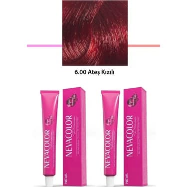 Rayan 2 Li Set Premium 6.00 Ateş Kızılı - Kalıcı Krem Saç Boyası 2 x 50 G