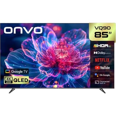 Onvo 85VQ90F3UA 85'' 216 Ekran Uydu Alıcılı 4K Ultra HD Google Smart QLED