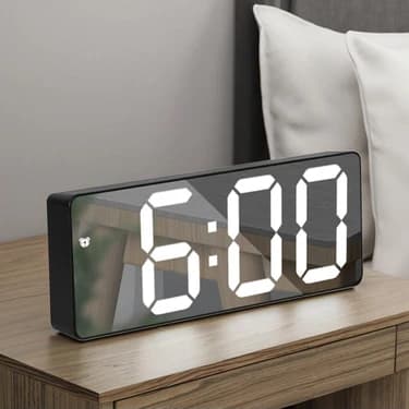 Dijital Masa Saati – Alarm Erteleme, Gece Modu ve Ses Kontrollü Akıllı LED