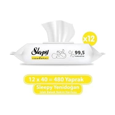 Mey İthalat Sleepy Yenidoğan Havlu 12X40 (480