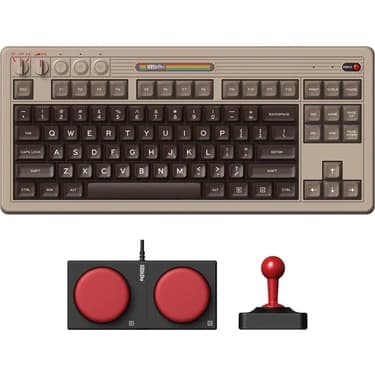 Mey İthalat 8bitdo Retro Mekanik Klavye, Bluetooth/2.4g/usb-C Hot Swappable Oyun Klavyesi, 87