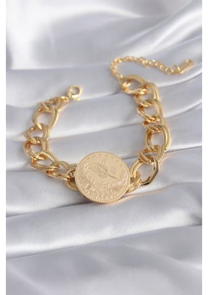 Clariss 316L Çelik Gold Renk Reşat Altın Model Samanyolu Kadın