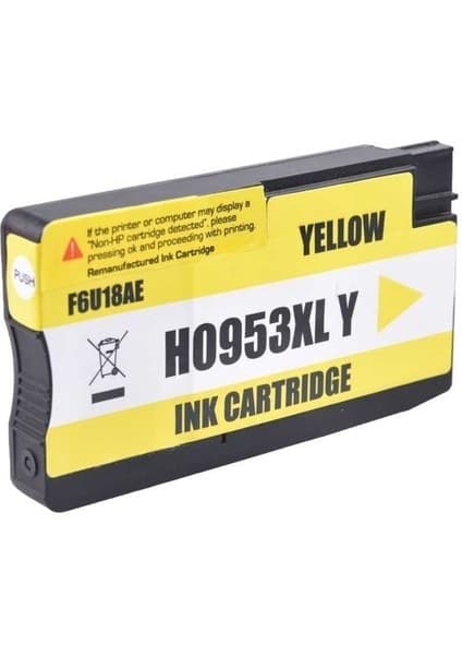 Toner Sepeti Tonersepeti Hp 953XL-F6U18AE Sarı Geri Dönüşüm