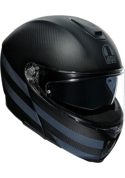 Agv Sportmodular Multi Plk Dark Refractive Çene Açılır