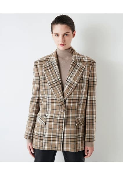İpekyol Ekose Desen Blazer