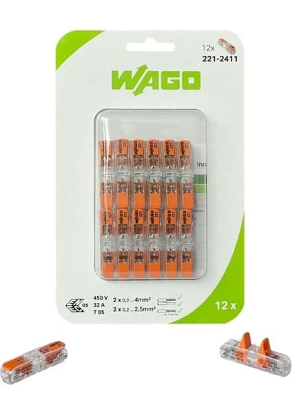 Wago 221-2411 4 Mm² 2 Iletkenli Buat