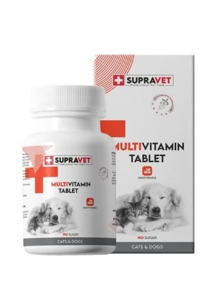 Supravet Kedi ve Köpekler Için Multivitamin Tablet 75