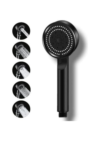 Güven Turbo Fan 5 Fonksiyonlu Su Tasarruflu Duş Başlığı Turbo El Duşu