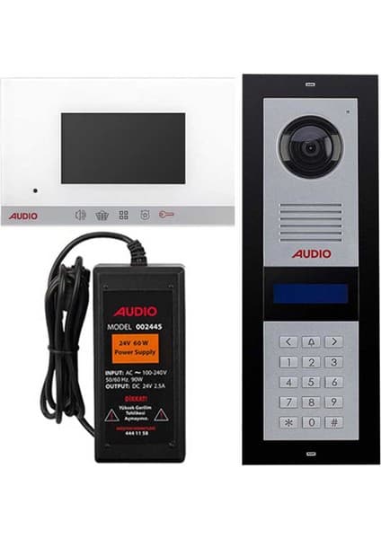 Audio Görüntülü 2 Daire Diafon Seti Paketi