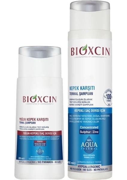 Bioxcin Aqua Thermal Şampuan Seti 200 ml + 300