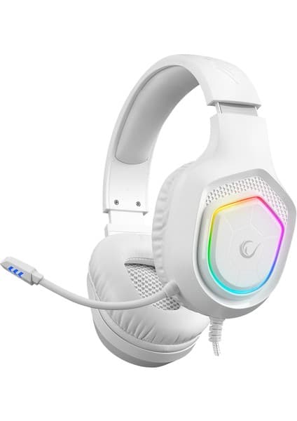 Rampage Vector Beyaz RGB Typc-e Kulaklık Gaming Kulaklık Mikrofonlu Oyuncu Kulaklığı Typce