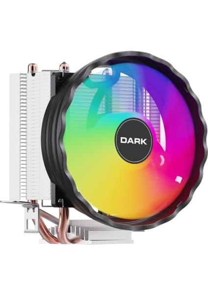 Dark Freezer X122 1X12CM Frgb 48CFM LED Fanlı, 100W Tdp, 2x Isı Borusu, Direct Contact Işlemci