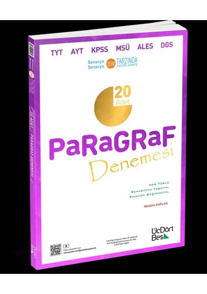 ÜçDörtBeş Yayınları Tyt Paragraf 20