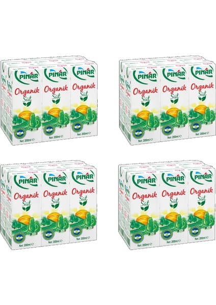 Pınar Organik Süt 200 ml x 24 Adet Fiyatı - Taksit Seçenekleri