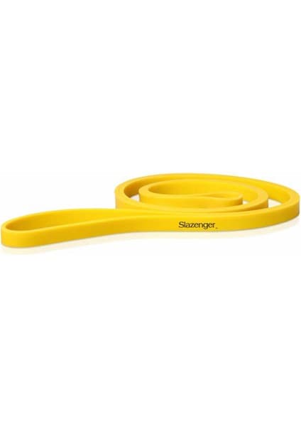 Slazenger Power Band Light Unisex Direnç Lastiği Sarı Renkli Pilates Aksesuarı Hafif