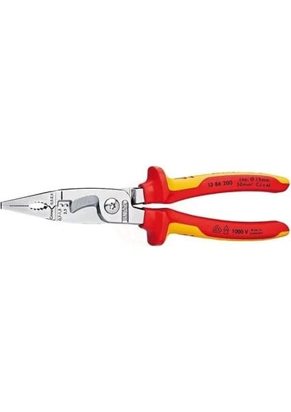 Knipex 13 86 Çok Foksiyonlu Elektrikçi Pensesi 200 Mm -
