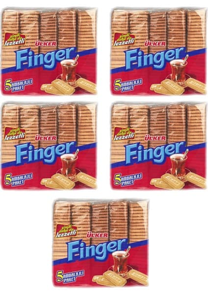 Ülker Finger Bisküvi 750 gr x 5