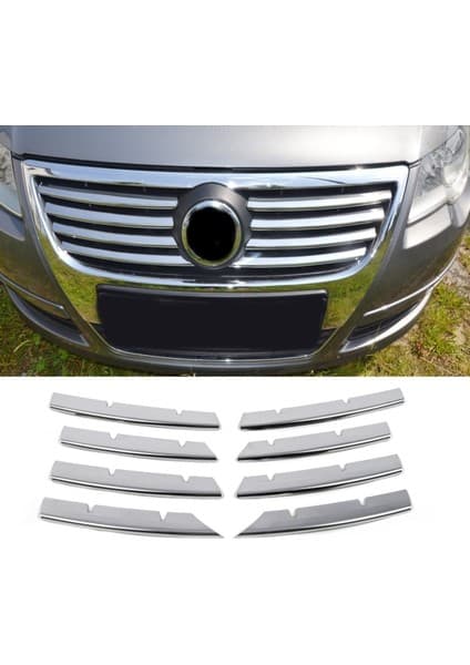 Vw Passat B6 Krom Ön Panjur 8 Parça 2005-2011 Arası