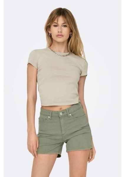 Only Dilvin Onlelına S/s O-Neck Short Top Jrs Noos Açık