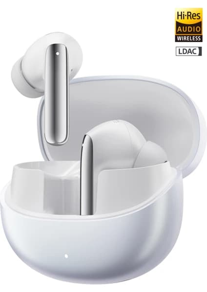 Qcy HT08 Melobuds Pro Hi-Res Ldac Adaptif Anc 6 Mikrofon Bluetooth 5.3 Kablosuz Kulaklık Beyaz