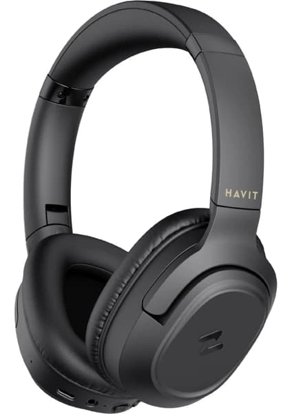 Havit H612BT Kablosuz Kulaküstü Bluetooth Kulaklık - 50 Saat, Aux Desteği, Hafif Tasarım, Katlanabilir