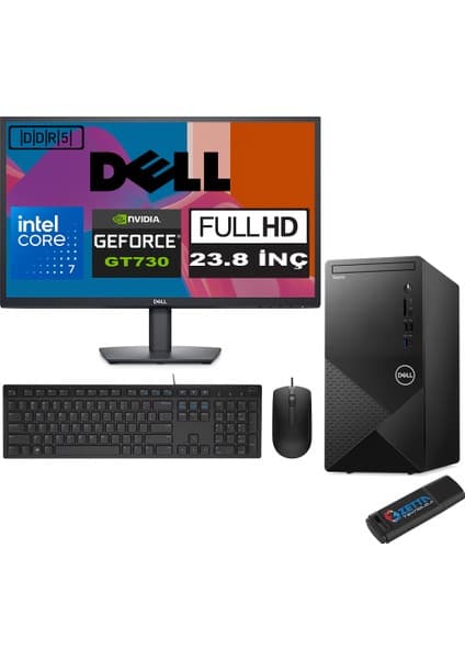 Dell Vostro 3030 mt Intel Core I7 12700 16GB Ddr5 256GB SSD Fiyatı
