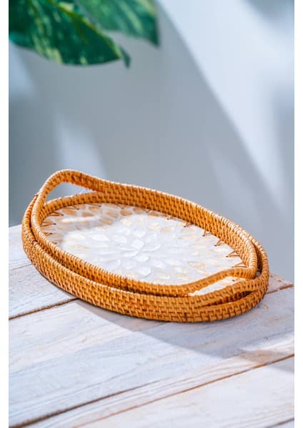 Acar Bambu Oval 2'li Tepsi