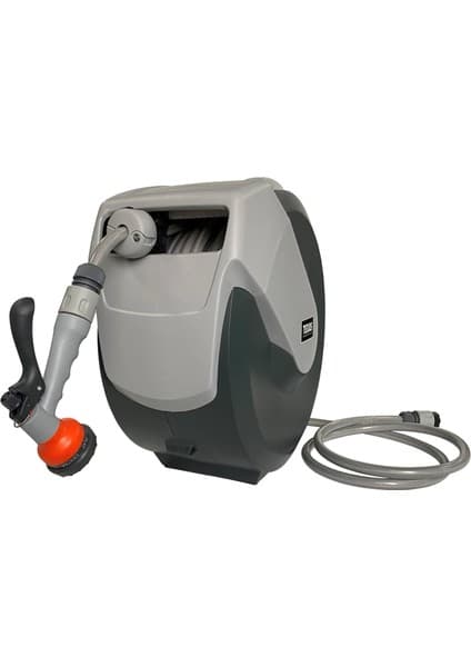 Texas 90015540 20 mt Otomatik Hortum Sarma Makarası Dayanıklı Yapı ile Bahçe Kullanımına