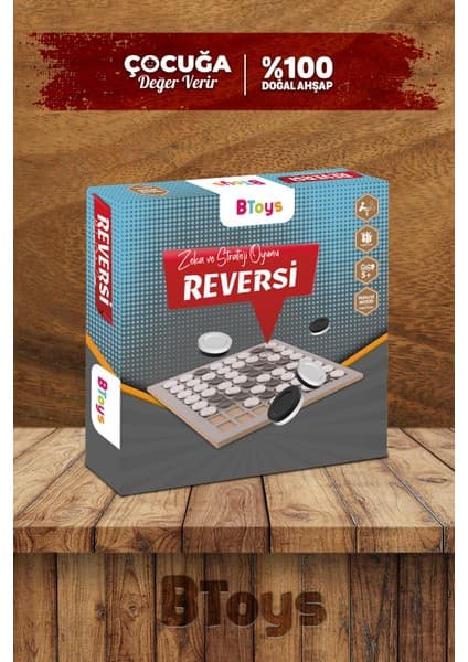 Btoys Reversi - Ahşap Zeka Ve Strateji