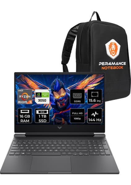 HP Victus 15 Ryzen 5 8645HS RTX 3050 16GB RAM 1TB SSD 15.6 Fiyatı