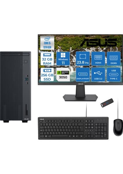 Asus Expertcenter P500MV Intel Core I5-13420H 32GB Ddr5 256GB SSD WIN11PRO 6GB/RTX3050 100HZ IPS