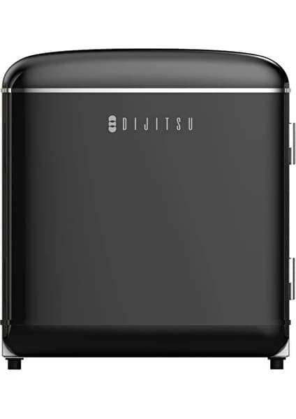 Dijitsu DB80RBL Retro Mini Buzdolabı Siyah