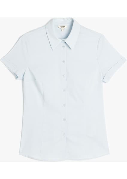 Koton Slim Fit Klasik Yaka Kısa Kollu