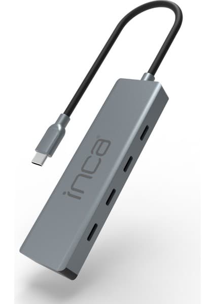 Inca Itpt-4tx Type-C Hubx4 Type-C Port 3.1 10GBPS Çoklayıcı Aluminyum