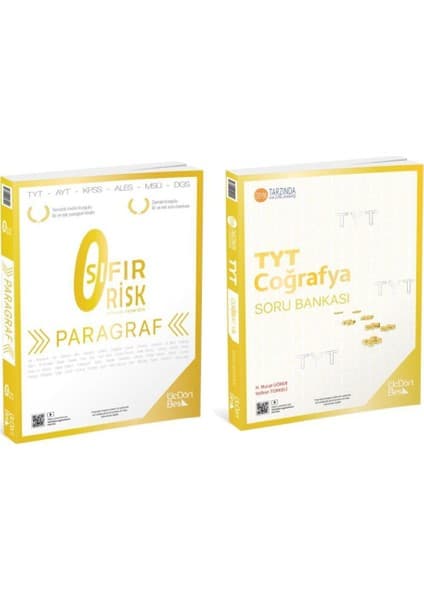 ÜçDörtBeş Yayınları Paragraf Sıfır Risk ve ÜçDörtBeş Yayınları TYT Coğrafya Soru