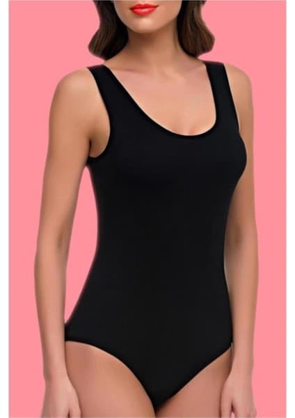 Poky Kadın Kalın Askılı Çıtçıt Kancalı 6'lı Body Zıbın