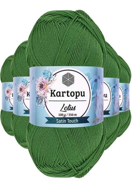 Kartopu 5 Adet Lotus Bikini Büstiyer Bluz Örgü Ipi K486 Çam