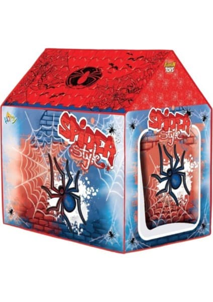 Çocuklar Için Renkli Spiderman Oyun Evi ve Çadır