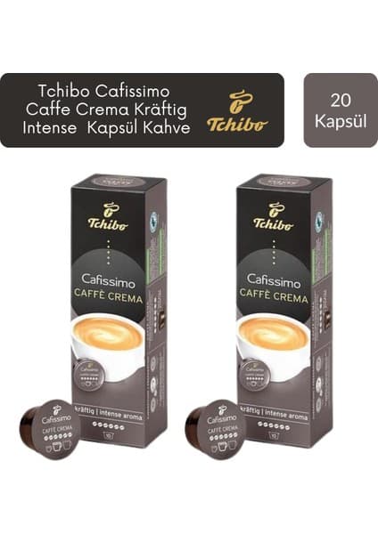 Tchibo Cafissimo Caffe Crema Kraftig Intense Aroma Kapsül Kahve x 2